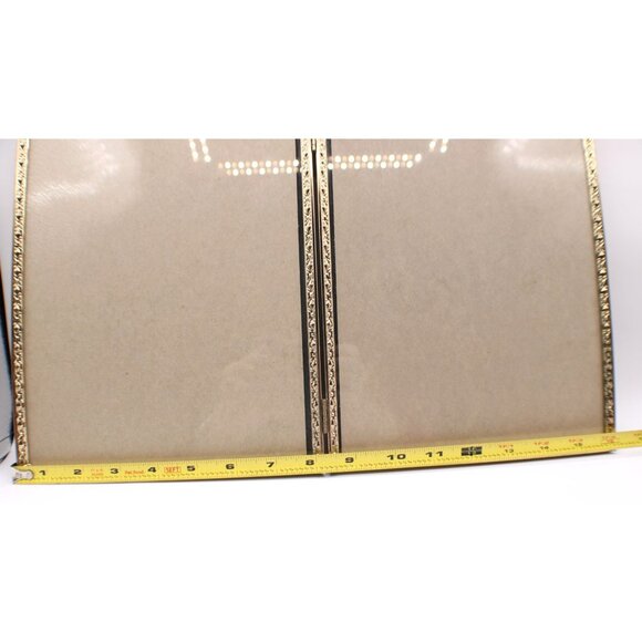 Brass Ornate Double Hinge Frame 8x10" Glass Desktop Vintage Side by Side Pics - Picture 5 of 8